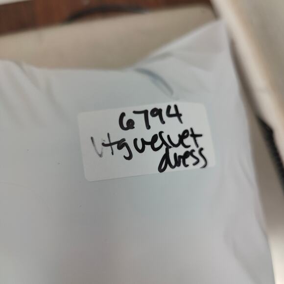 Vintage‎ Y2K Betsey & Adam Gown Womens 8 Black Velvet Mesh Tie Back Cami Straps - Picture 10 of 10